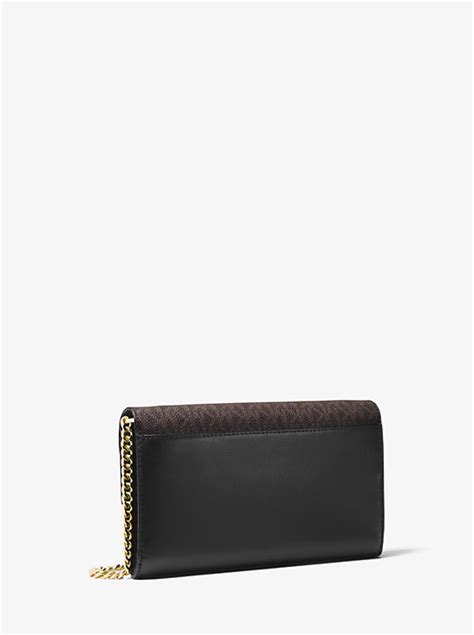 Sloan Leather and Logo Chain Wallet 